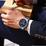 Luxury Wrist Watch for Men with Chronograph Casual Luminous - CURREN 8399 Silver - Image 2